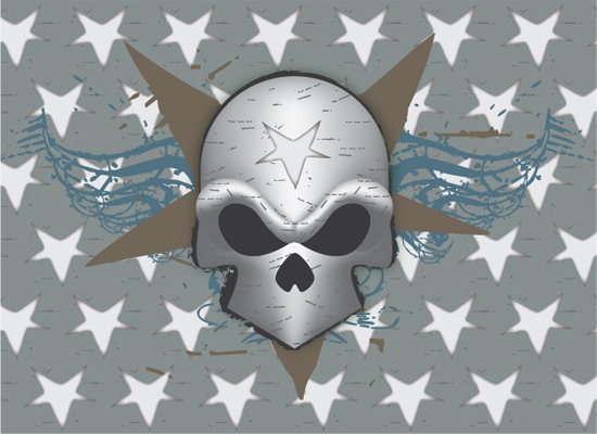 Stars and Skull
